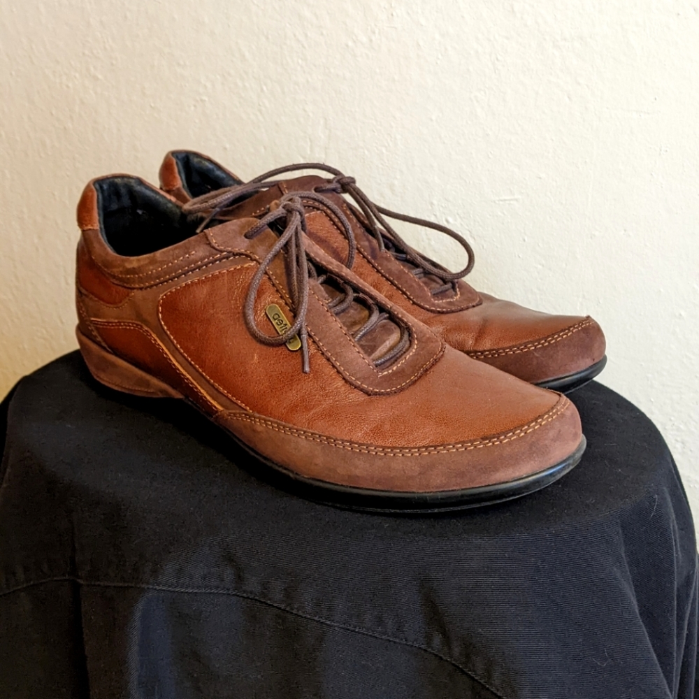 AETREX WOMEN'S 9.5 BROWN GENUINE LEATHER SHOES